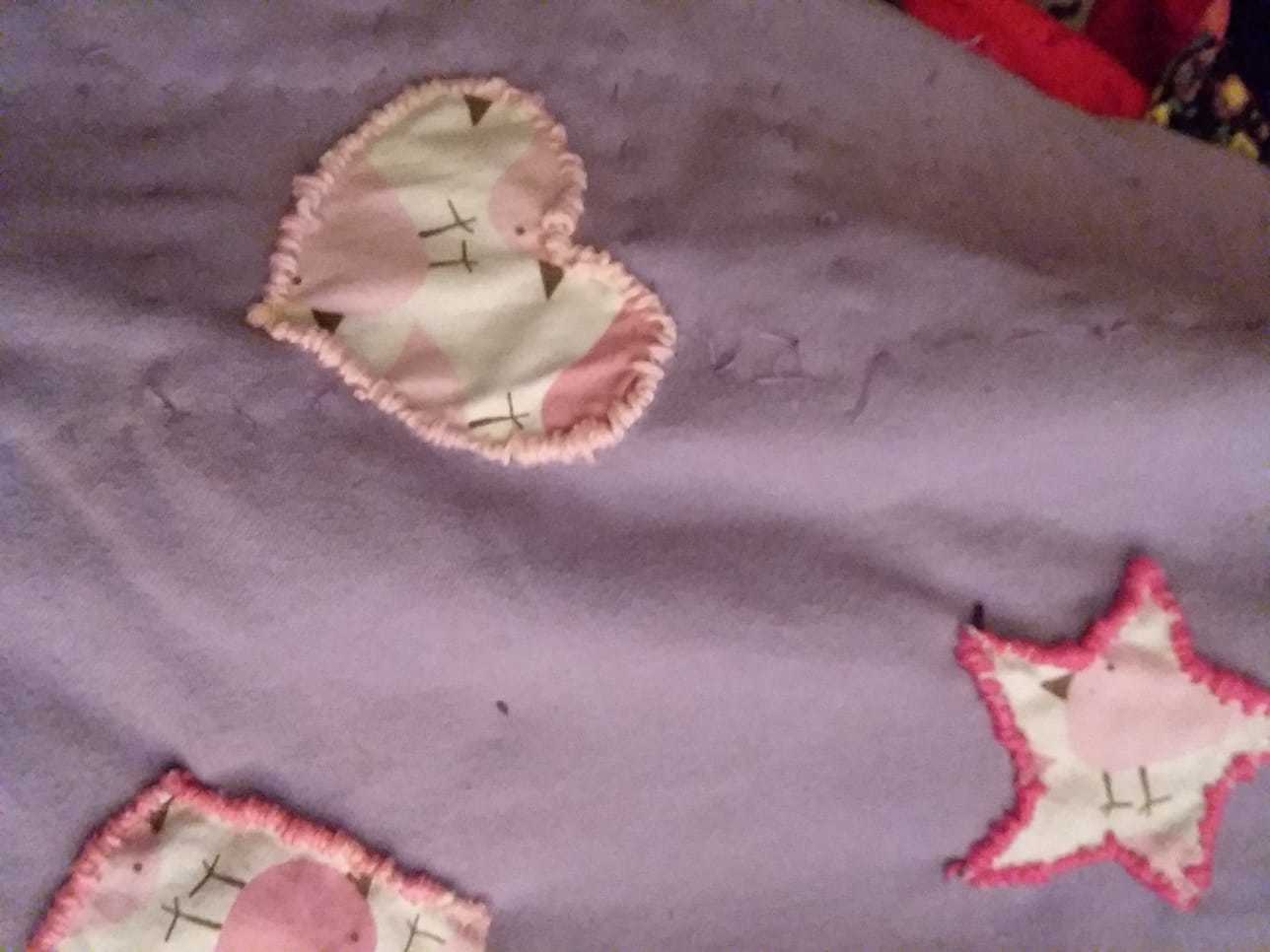 back patches on the quilt