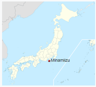map showing location of Minamiizu