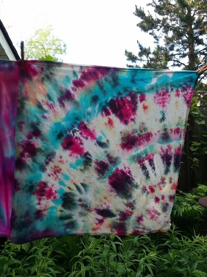 Purple and blue close up, kind of spiral?